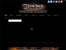 Tablet Screenshot of customshopinc.com